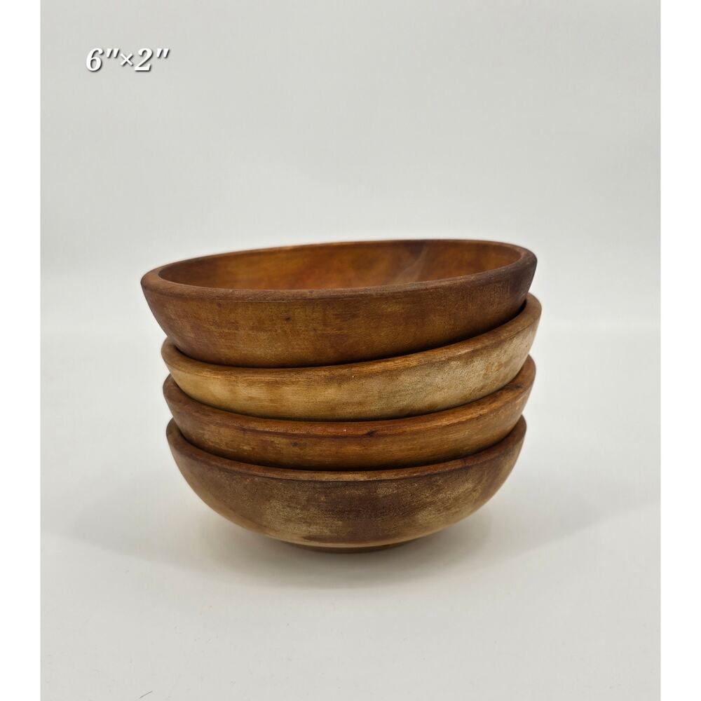 Vintage MCM Wooden‎ Monkey Bowls